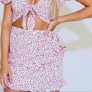 Kittenish Floral Mini Dress
